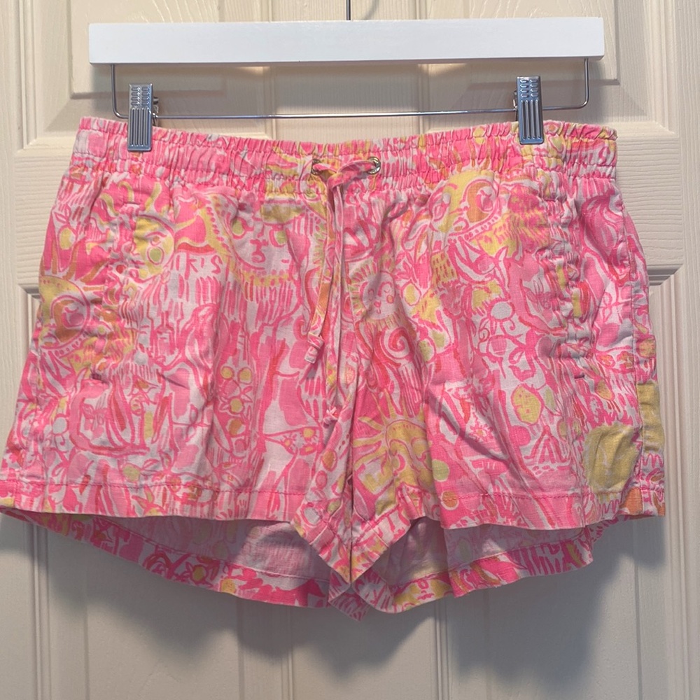Lilly Pulitzer Linen Beach Shorts EUC - Picture 1 of 5